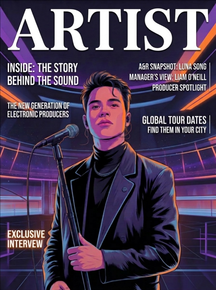The Show Brief — sample magazine cover